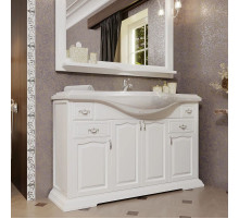 Тумба с раковиной белый матовый 121 см Opadiris Риспекто