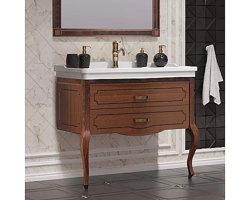 Приобрести Комплект мебели светлый орех 106 см Opadiris Фреско в магазине сантехники Santeh-Crystal.ru