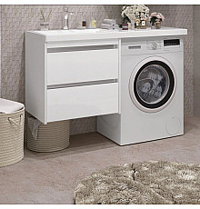 Тумба с раковиной белый 120 см L Opadiris Фреш