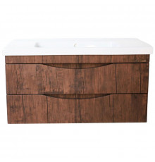 Тумба с раковиной орех 100,5 см Bellezza Санриса 4630117270438 + 4660018641259