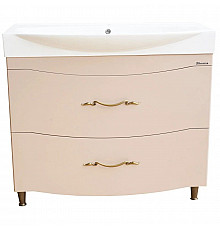Тумба с раковиной капучино 103 см Bellezza Сесилия 4639718110457 + 4640021061800