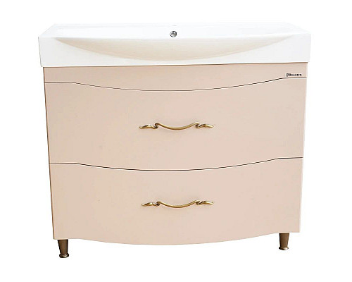 Заказать Тумба с раковиной капучино 103 см Bellezza Сесилия 4639718110457 + 4640021061800 в магазине сантехники Santeh-Crystal.ru