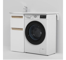 Тумба с раковиной белый глянец 100 см Am.Pm X-Joy M85AFSX0402WG + M85AWPL1001WG