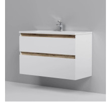 Тумба с раковиной белый глянец 100 см Am.Pm X-Joy M85AFHX1002WG + M85AWCC1002WG