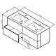 Купить Комплект мебели белый глянец 121 см Am.Pm Spirit V2.0 M70AFHD1202WG + M70AWCD1202WG + M71AMOX1001SA в магазине сантехники Santeh-Crystal.ru