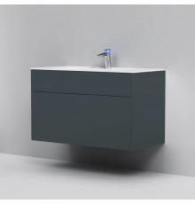 Тумба с раковиной графит матовый 100,8 см Am.Pm Inspire 2.0 M50AFHX1003GM + M50AWPX1001WG