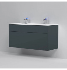 Тумба с раковиной графит матовый 120,8 см Am.Pm Inspire 2.0 M50AFHX1203GM + M50AWPC1201WG