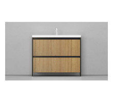 Тумба черный матовый/шатанэ 99,1 см Velvex Klaufs tnKLA.100.2Y.NEW-617.217