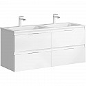 Тумба с раковиной белый глянец 121,8 см Aqwella 5 Stars Accent ACC0112W + Mal.12.04.D Тумба с раковиной белый глянец 121,8 см Aqwella 5 Stars Accent ACC0112W + Mal.12.04.D