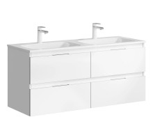 Тумба с раковиной белый глянец 121,8 см Aqwella 5 Stars Accent ACC0112W + Mal.12.04.D