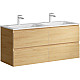 Купить Тумба с раковиной дуб золотой 121,8 см Aqwella 5 Stars Accent ACC0112DZ + Mal.12.04.D в магазине сантехники Santeh-Crystal.ru