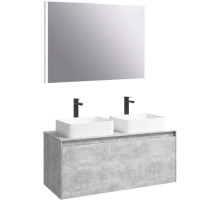 Комплект мебели бетон светлый 120 см Aqwella 5 Stars Mobi MOB0112BS + MOB0712BS + 4640021064269 + 4640021064269 + SM0210