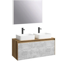 Комплект мебели дуб балтийский/ бетон светлый 120 см Aqwella 5 Stars Mobi MOB0112DB + MOB0712BS + 641945 + 641945 + SM0210