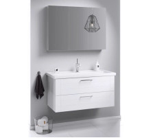 Комплект мебели белый глянец 101,5 см Aqwella Manchester MAN01102 + 4640021065204 + MC.04.10