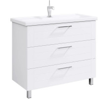 Тумба с раковиной белый глянец 101,5 см Aqwella Manchester MAN01103 + 4640021065204