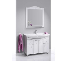 Комплект мебели белый глянец 106,5 см Aqwella Franchesca FR0110 + 4620008197340 + FR0208