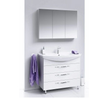 Комплект мебели белый глянец 106,5 см Aqwella Allegro Agr.01.10/3 + 4620008197340 + MC.04.10