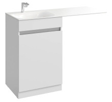 Тумба с раковиной белый глянец 115 см Aqwella Forma FOR0105KL + FOR.11.04.D-L