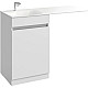 Приобрести Комплект мебели белый глянец 115 см Aqwella Forma FOR0105KL + FOR.11.04.D-L + SM0210 в магазине сантехники Santeh-Crystal.ru