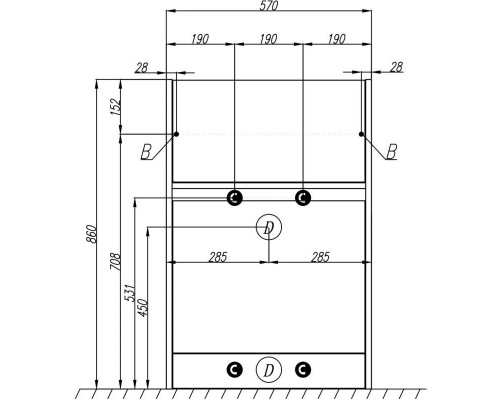 Заказать Комплект мебели белый глянец 120 см Акватон Лондри 1A235901LH010 + 1A72243KLH010 + 1A252902SU010 в магазине сантехники Santeh-Crystal.ru