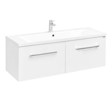 Тумба с раковиной белый глянец 120 см Акватон Мадрид 1A1703K0MA010