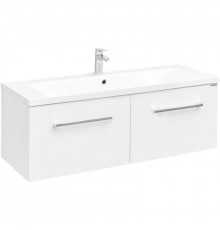 Тумба с раковиной белый глянец 120 см Акватон Мадрид 1A1703K0MA010