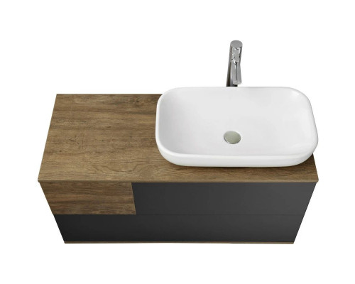 Приобрести Комплект мебели дуб кантри/антрацит 105 см Акватон Терра 1A246901TEKA0 + 1AX169WBXX000 + 1A247002TEDY0 в магазине сантехники Santeh-Crystal.ru