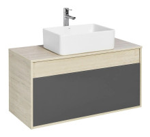 Тумба с раковиной серый графит/дуб орегон 100 см Акватон Лофт Урбан 1A2477K2LQX60