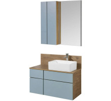 Комплект мебели дуб рустикальный/фьорд 100 см Акватон Мишель 1A256901MIX30 + 1A256703MIDR0 + 732700B000 + 1A253902MIX40 + 1A244203MIX30