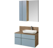 Комплект мебели дуб рустикальный/фьорд 100 см Акватон Мишель 1A256901MIX30 + 1A256703MIDR0 + 1AX169WBXX000 + 1A253902MIX40 + 1A244203MIX30