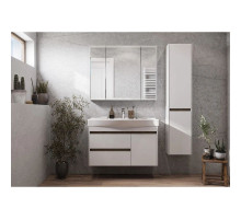 Комплект мебели белый глянец/дуб эндгрейн 100 см Акватон Нортон 1A249001NT010 + 1WH302502 + 1A249302NT010