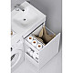 Купить Тумба с раковиной белый глянец 115 см Aqwella Forma FOR0105KR + FOR.11.04.D-L в магазине сантехники Santeh-Crystal.ru