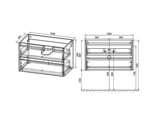 Santeh-Crystal.ru: Комплект мебели темный дуб 101,5 см Vincea Gio VMC-2G100RO + VBS-13100 + VLM-2B100 Заказать Комплект мебели темный дуб 101,5 см Vincea Gio VMC-2G100RO + VBS-13100 + VLM-2B100 в магазине сантехники Santeh-Crystal.ru