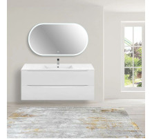 Комплект мебели белый глянец 121,5 см Vincea Mia VMC-2MC120GW + VBS-13120 + VLM-2K120