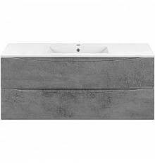 Тумба с раковиной бетон 121,5 см Vincea Mia VMC-2MC120BT + VBS-13120