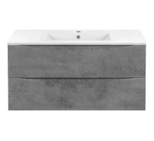 Тумба с раковиной бетон 101,5 см Vincea Mia VMC-2MC100BT + VBS-13100