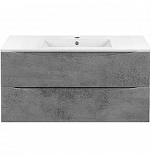 Тумба с раковиной бетон 101,5 см Vincea Mia VMC-2MC100BT + VBS-13100