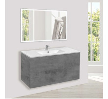 Комплект мебели бетон 101,5 см Vincea Mia VMC-2MC100BT + VBS-13100 + VLM-3VN100