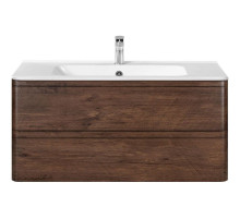 Тумба с раковиной дуб винтаж 100 см Vincea Vico VMC-2V100RW + VCB-2VP100W