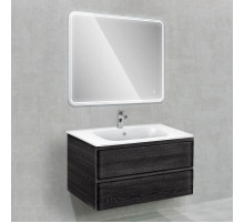 Комплект мебели черное дерево 100 см Vincea Vico VMC-2V100CN + VCB-2VP100W + VLM-3MA100