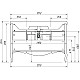 Купить Тумба антарктида 121 см Caprigo Verona 33522-TP817 в магазине сантехники Santeh-Crystal.ru