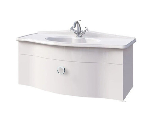 Купить Тумба белый матовый 96 см Caprigo Nokturn 1314-TP811 в магазине сантехники Santeh-Crystal.ru