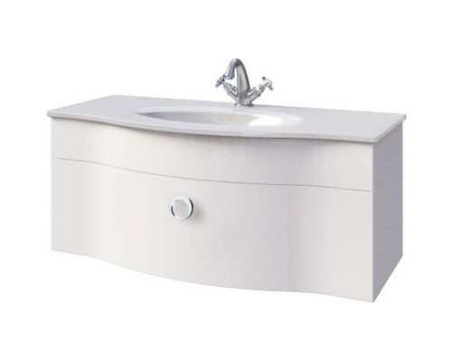 Купить Тумба белый матовый 96 см Caprigo Nokturn 1314-TP811 в магазине сантехники Santeh-Crystal.ru