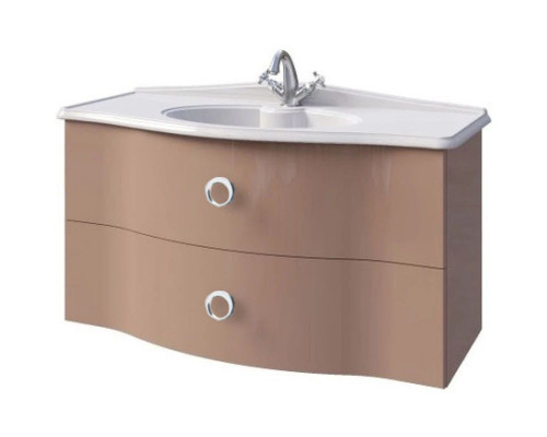 Заказать Тумба капучино глянец 96 см Caprigo Nokturn 1315-TP019 в магазине сантехники Santeh-Crystal.ru