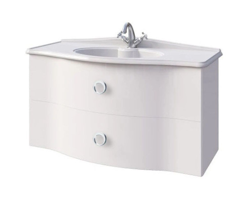 Заказать Тумба белый матовый 96 см Caprigo Nokturn 1315-TP811 в магазине сантехники Santeh-Crystal.ru