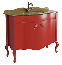 Тумба красный матовый 101,6 см Caprigo Bourget 11026-B014