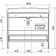 Заказать Тумба керамик 98 см Caprigo Genova 34416-TP812 в магазине сантехники Santeh-Crystal.ru
