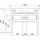 Заказать Тумба графит матовый 94,2 см Caprigo Jersey 34314-TP810 в магазине сантехники Santeh-Crystal.ru