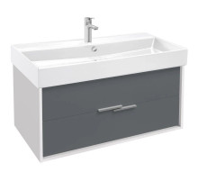 Тумба белый глянец/серый матовый 99,9 см Jacob Delafon Vivienne EB1668-J5-J54