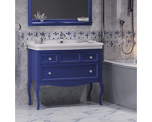 Купить Тумба с раковиной сапфир 106 см Opadiris Валери в магазине сантехники Santeh-Crystal.ru